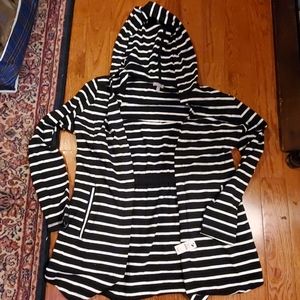 Talbots Hooded Open Cardigan